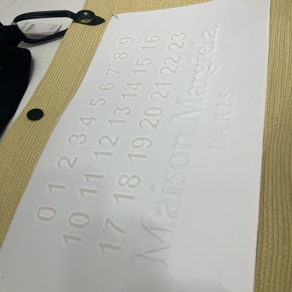 Maison Margiela embossed logo-patch raffia tote Beach Bag! Brand New w tags! - Picture 9 of 14